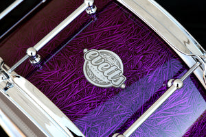 13x7 Spotted Gum Snare Drum - Candy Violet Mutant Crystals - High Gloss