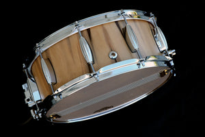 14x5.75 Spotted Gum Snare Drum - Blackheart Sassafras Outer Ply