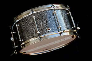 14x6.5 Spotted Gum Snare Drum - High Gloss Mutant Crystals