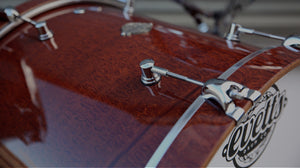 Close up of single point top hat lug and bass drum claw