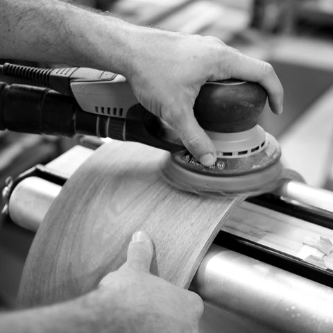 Evetts drums craftsman sanding drum shell