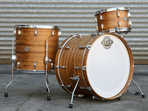 Evetts Tas. Blackwood Drum Kit – Birdseye Blackwood Outer Ply