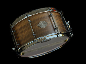 13x7 Jarrah Snare Drum - Smoked Figured Tas. Oak Outer Ply